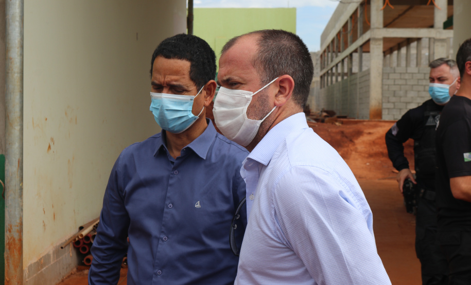 Secretário da Segurança Pública acompanha obras de ampliação da Penitenciária de Foz do Iguaçu I