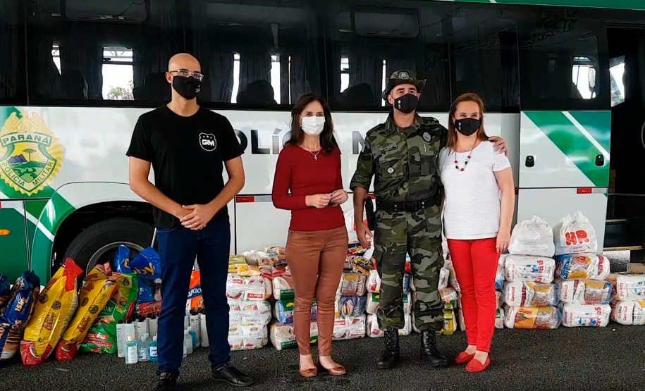 Para marcar aniversário, Polícia Ambiental arrecada 5,6 toneladas de alimentos