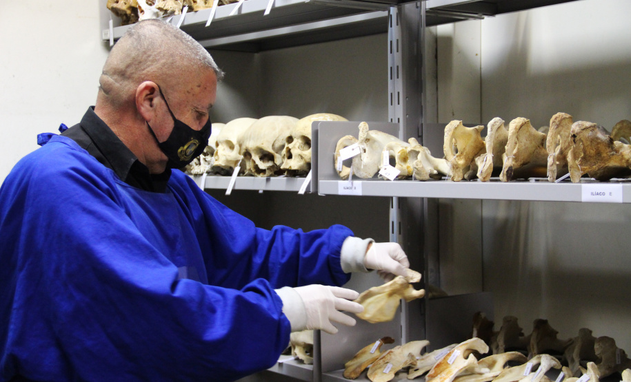 Segurança destaca dedicação do curador do Museu de Ciências Forenses da Polícia Científica