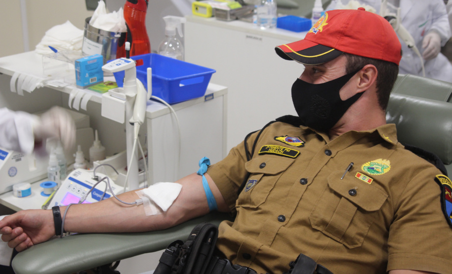 BPRV encerra maio amarelo com doação de sangue no HEMEPAR