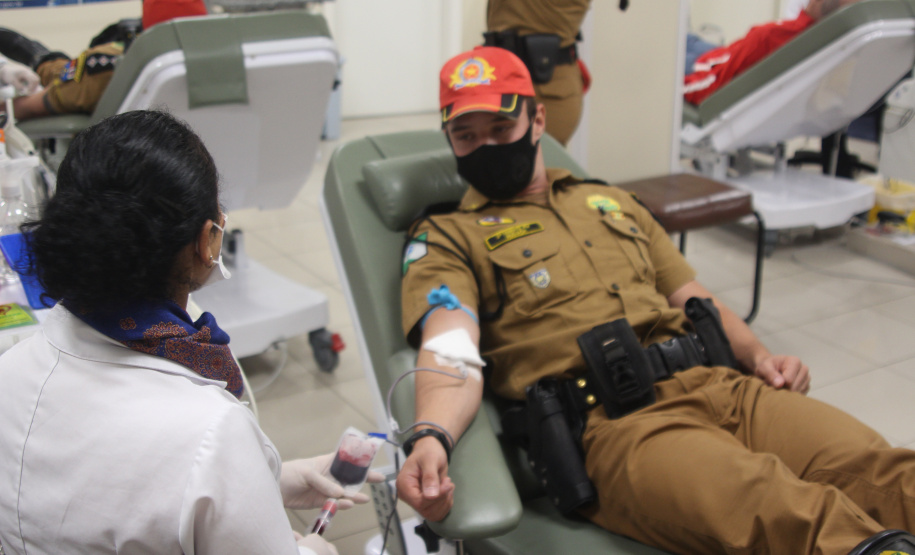 BPRV encerra maio amarelo com doação de sangue no HEMEPAR