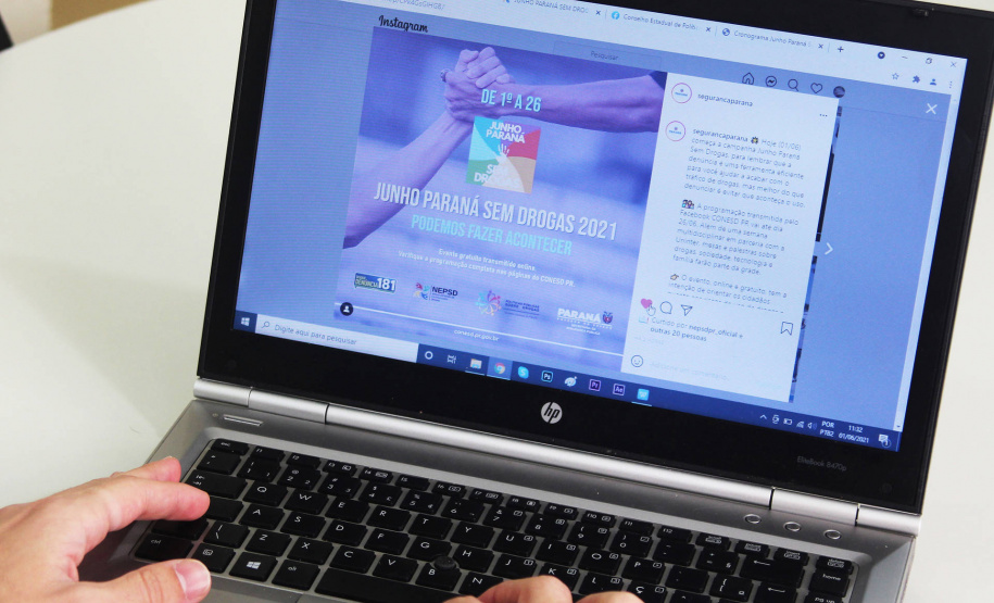 Campanha Junho Paraná sem Drogas 2021 terá mais de 30 atividades online