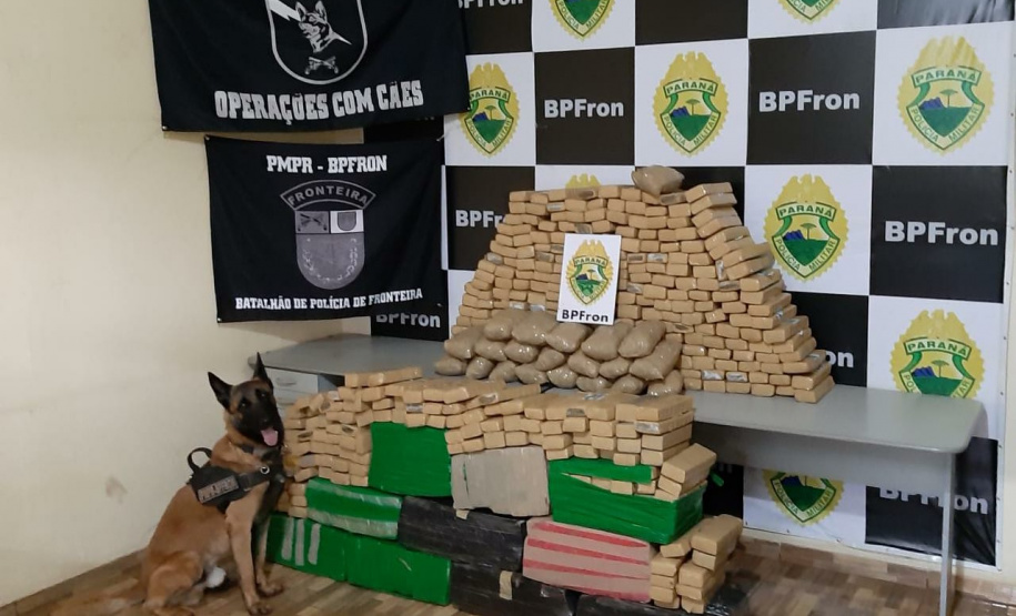 Mais de 1,3 tonelada de maconha é apreendida durante Operação Hórus, no Oeste do Paraná