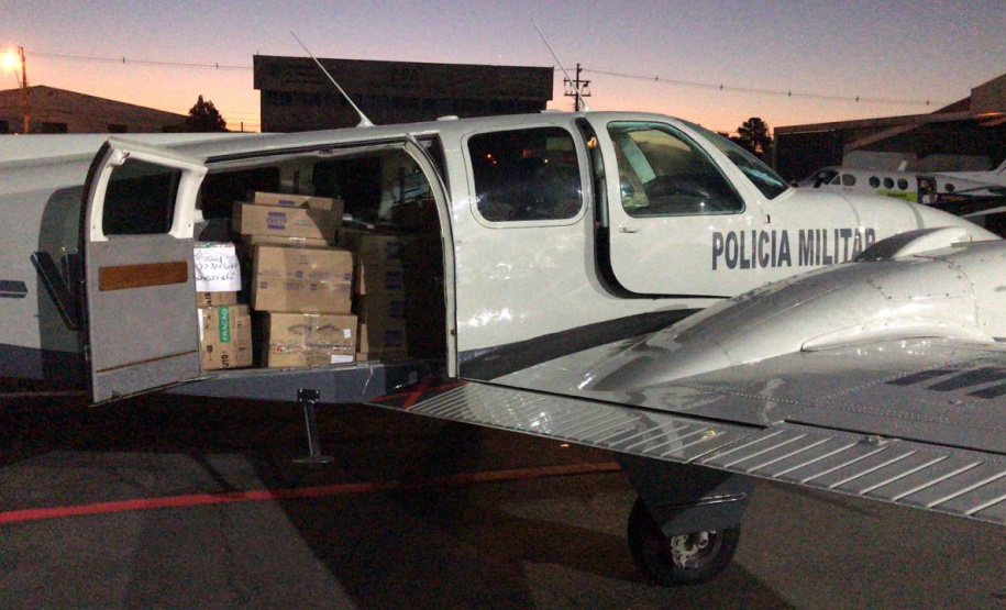 ​Batalhão da PM de operações aéreas leva vacinas e medicamentos ao Norte e Noroeste