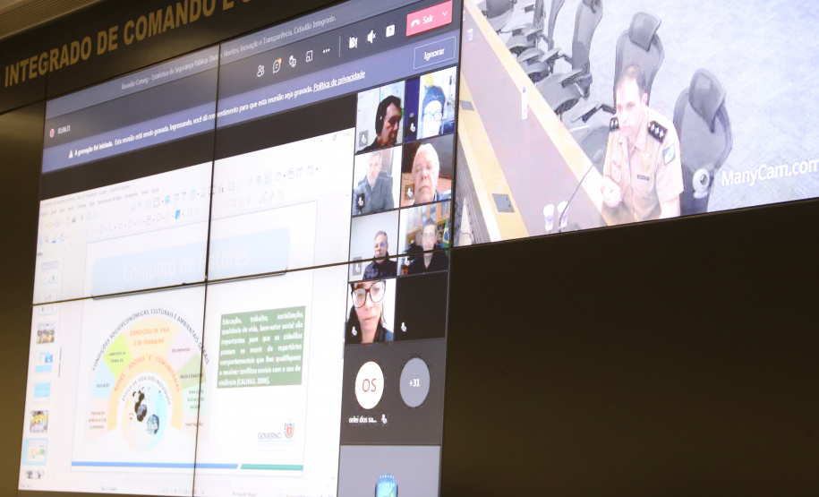 Representantes de CONSEGs participam de videoconferência com o Secretário da Segurança Pública