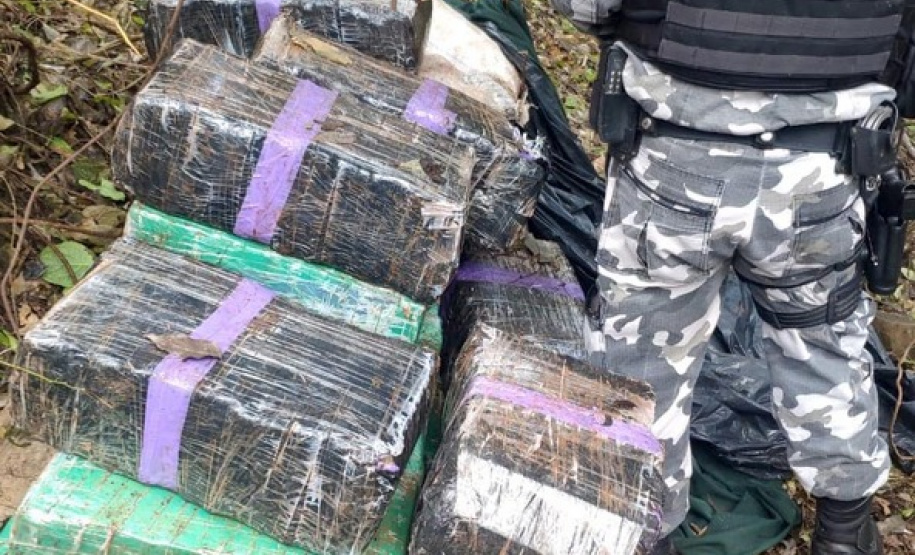 Mais de uma tonelada de maconha é apreendida pela PM em Santa Helena