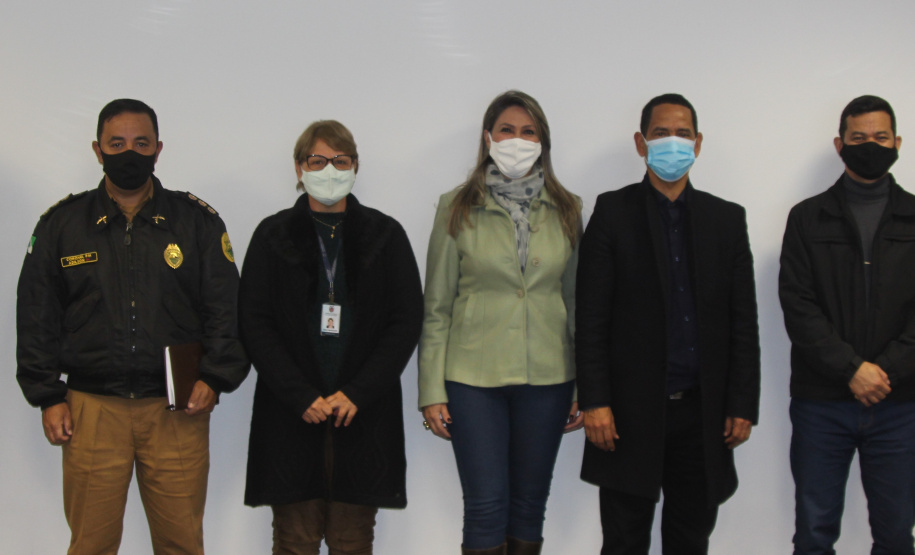 Prefeita de Astorga reúne-se com secretário da Segurança Pública, em Curitiba