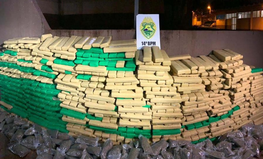 PM apreende 1,5 tonelada de maconha em apartamento em Foz do Iguaçu