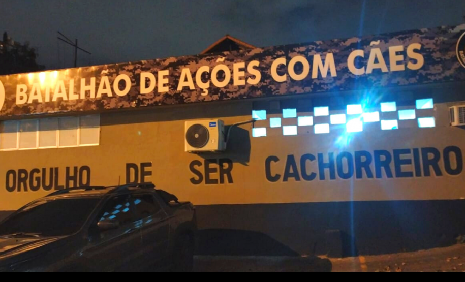 Policiais militares do Canil do BPRv ministram instrução durante curso para policiais do Rio de Janeiro