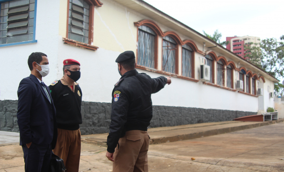 Secretário visita obras e instituições da segurança pública em Foz do Iguaçu