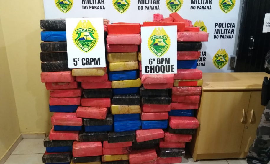 Quase 800 quilos de maconha são apreendidos pela PM em Cascavel
