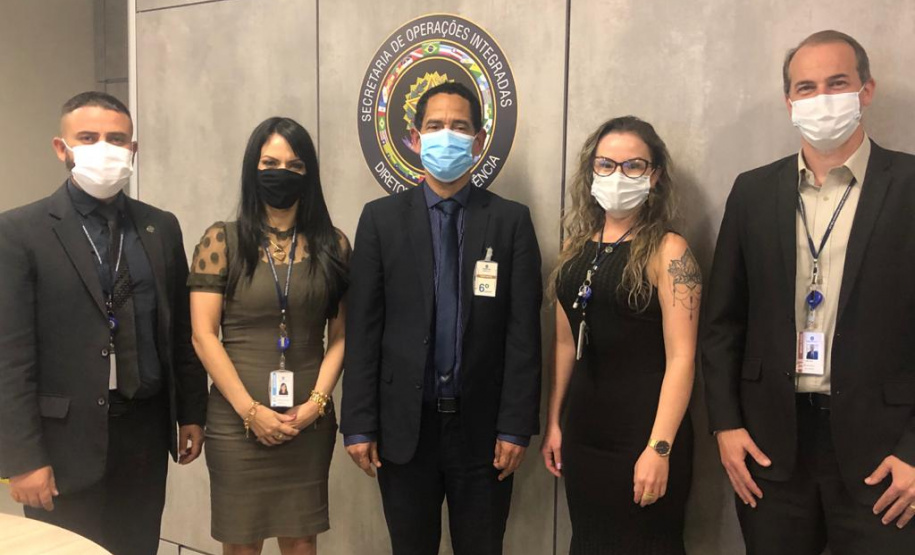 Titular da segurança pública paranaense visita diretoria de inteligência em Brasília