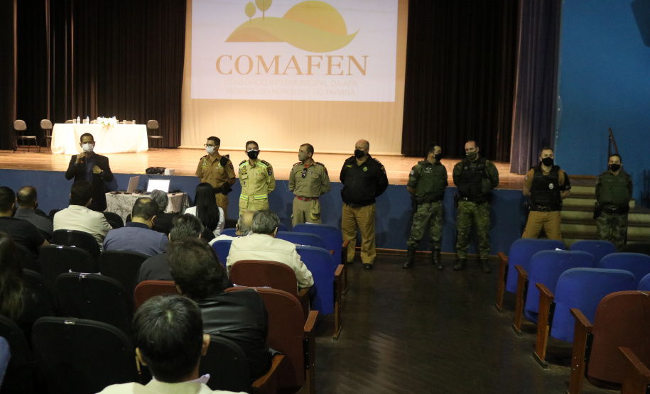Secretário da Segurança Pública participa de reunião do Comafen, no Noroeste do Paraná