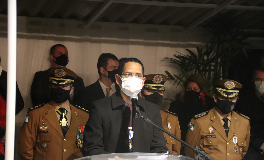 Secretário Marinho participa da formatura dos novos aspirantes da PM e comemora aniversário da APMG