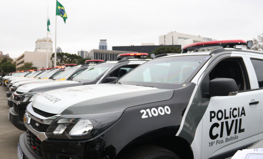 Sesp recebe 156 novos veículos para renovação da frota da PM, Corpo de Bombeiros e PC