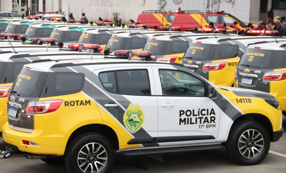 Sesp recebe 156 novos veículos para renovação da frota da PM, Corpo de Bombeiros e PC