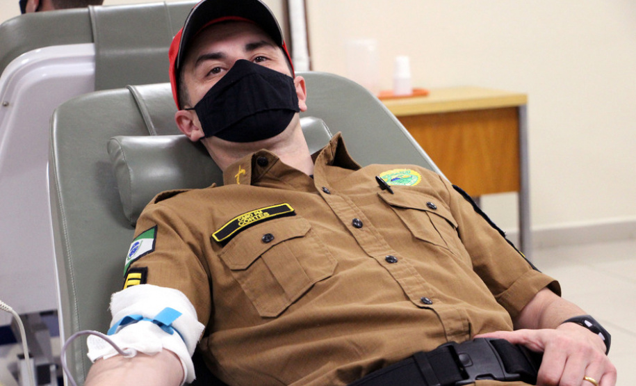 Para comemorar aniversário da PM, Batalhão de Polícia Rodoviária promove doação de sangue