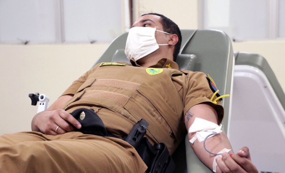 Para comemorar aniversário da PM, Batalhão de Polícia Rodoviária promove doação de sangue