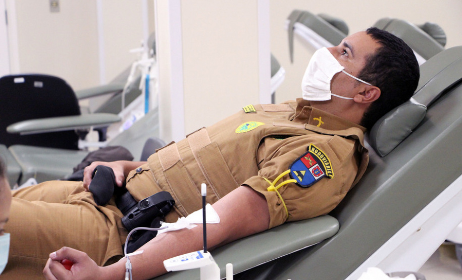 Para comemorar aniversário da PM, Batalhão de Polícia Rodoviária promove doação de sangue