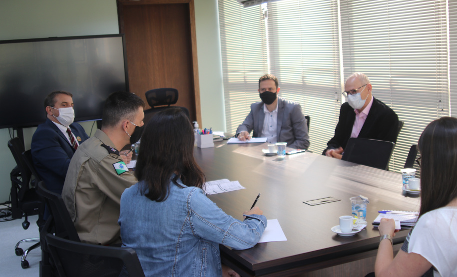 Secretaria da Segurança Pública recebe prefeito de Toledo para discutir assuntos da região