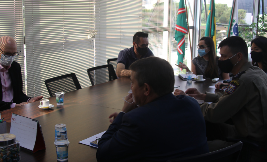 Secretaria da Segurança Pública recebe prefeito de Toledo para discutir assuntos da região