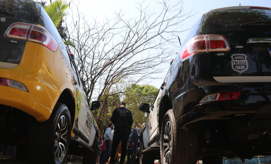 Novas viaturas reforçam polícias Militar e Civil em Jandaia do Sul