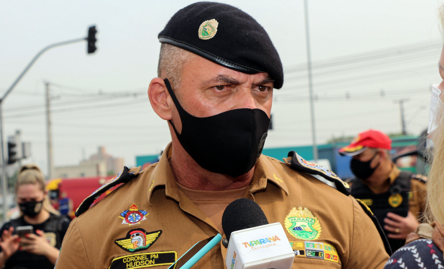 Polícia Militar participa de blitz educativa integrada da Semana Nacional do Trânsito na Linha Verde em Curitiba