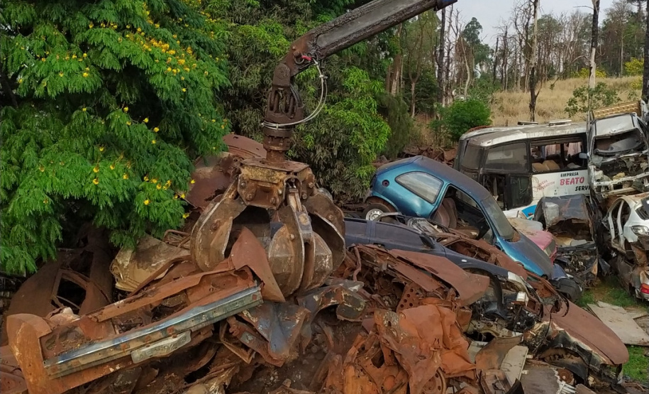 Polícia Civil remove 277 veículos de pátio de armazenamento em Cascavel