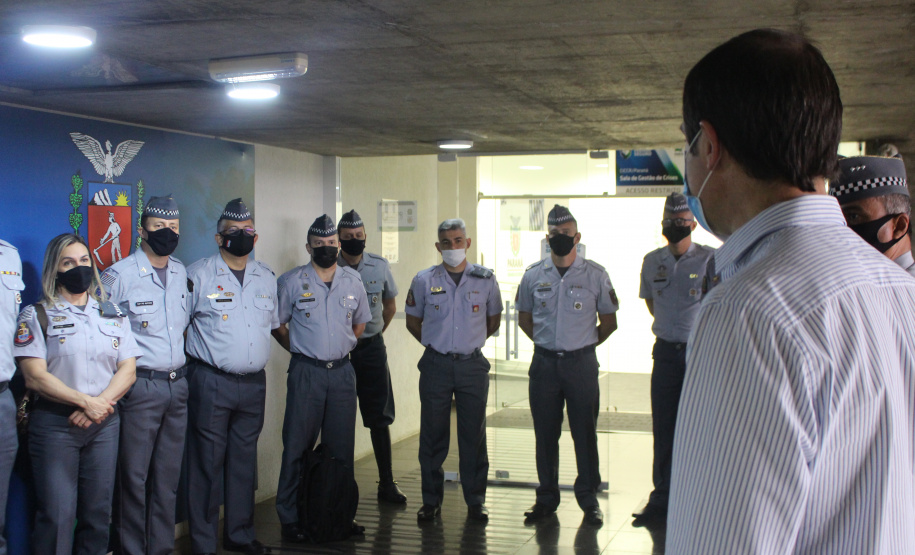 Segurança Pública do Paraná recebe comitiva do Curso de Aperfeiçoamento de Oficiais de São Paulo