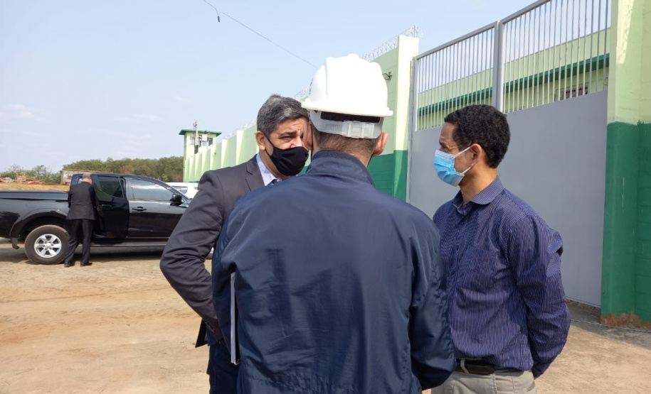 Secretário da Segurança Pública visita obras da Cadeia Pública de Londrina