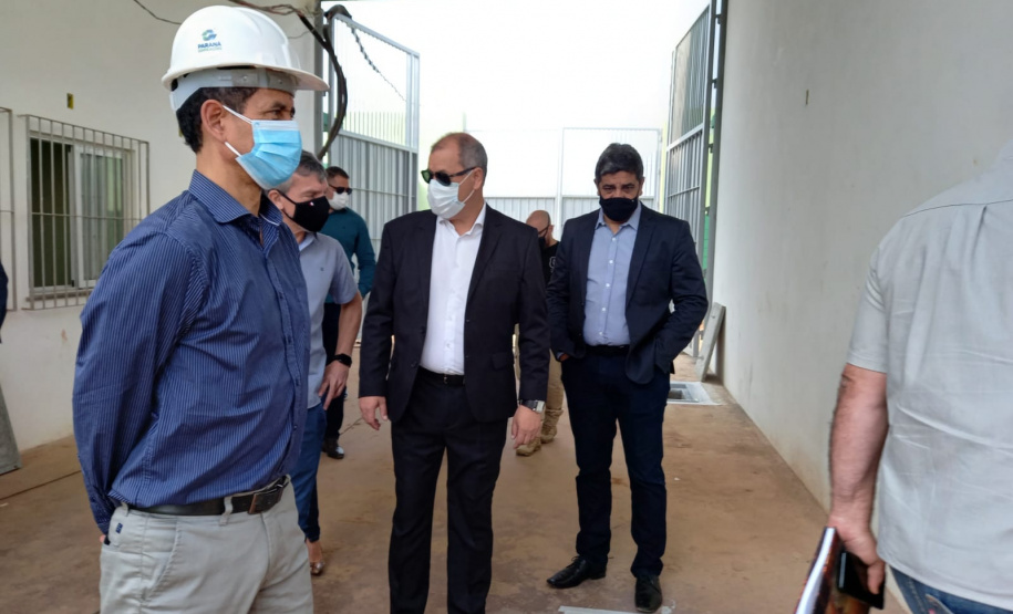 Secretário da Segurança Pública visita obras da Cadeia Pública de Londrina