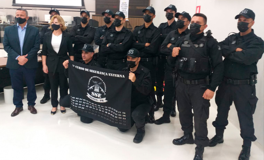 Secretário da Segurança Pública participa da formatura do curso de Segurança Externa do Depen em Maringá