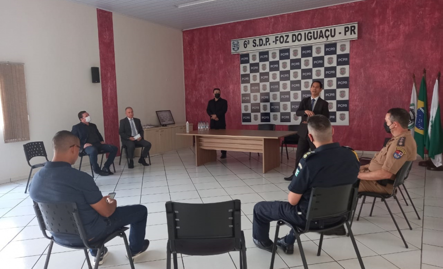 Secretário da Segurança Pública visita obras e instituições da segurança pública em Foz do Iguaçu