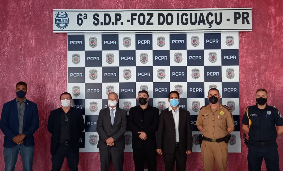 Secretário da Segurança Pública visita obras e instituições da segurança pública em Foz do Iguaçu