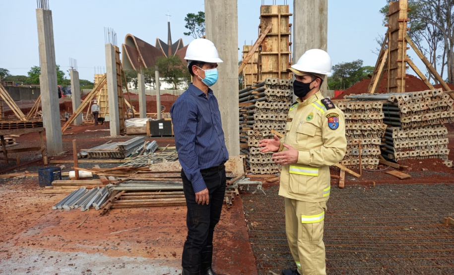 Secretário da Segurança Pública visita obras e instituições da segurança pública em Foz do Iguaçu