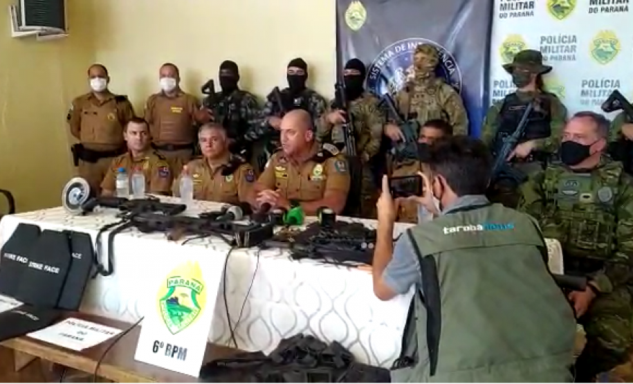 Inteligência da PM impede roubo a duas agências bancárias de Três Barras do Paraná