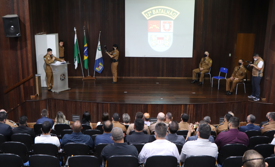 Solenidade marca a troca de comando do 12⁰ Batalhão da PM em Curitiba