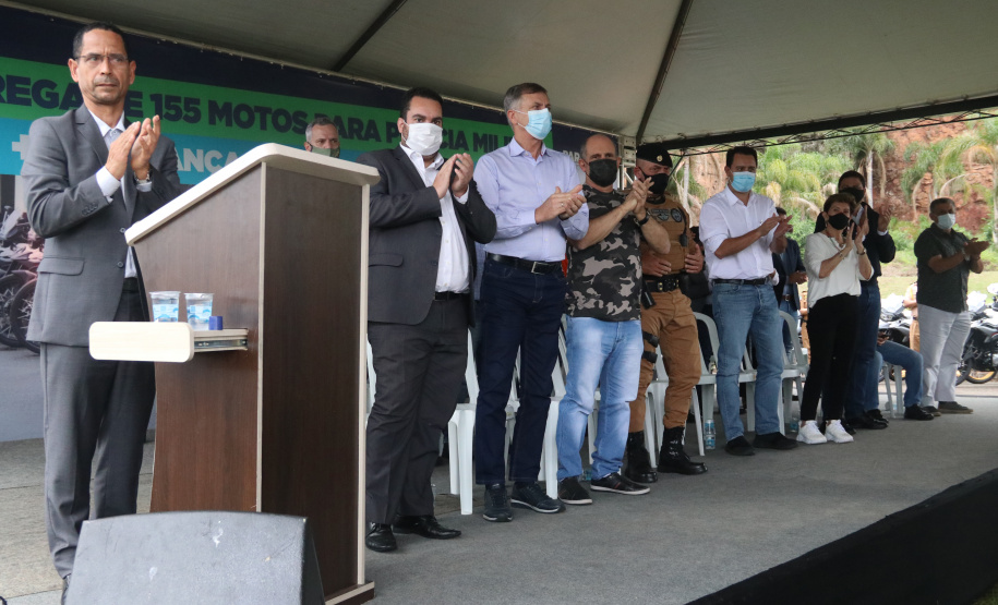 Polícia Militar recebe 155 novas motocicletas BMW durante solenidade em Ponta Grossa (PR)