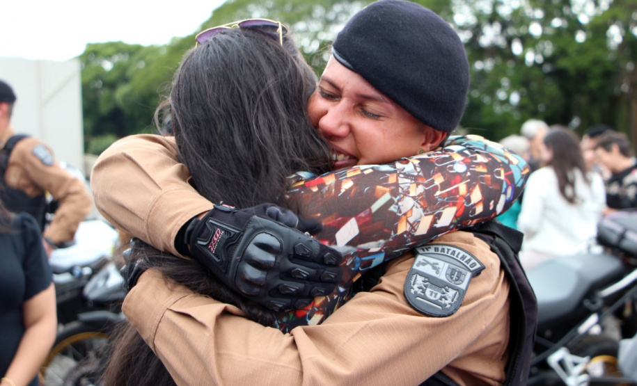 Policiais militares se formam no curso de rondas ostensivas com motocicletas