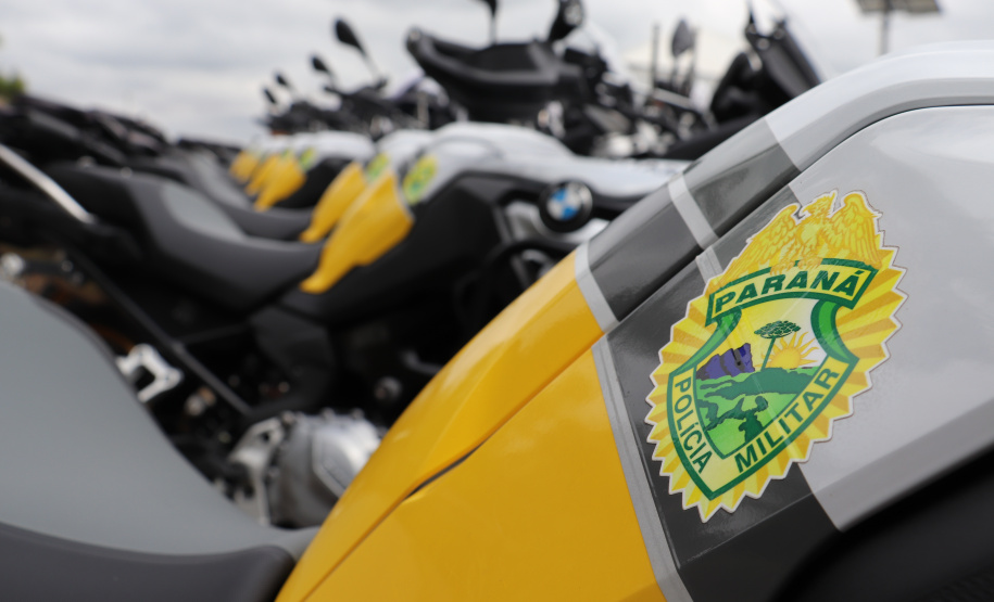 Polícia Militar recebe 155 novas motocicletas BMW durante solenidade em Ponta Grossa (PR)