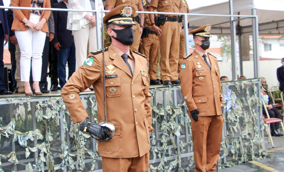 Batalhão de Polícia de Trânsito recebe novo comandante durante solenidade em Curitiba