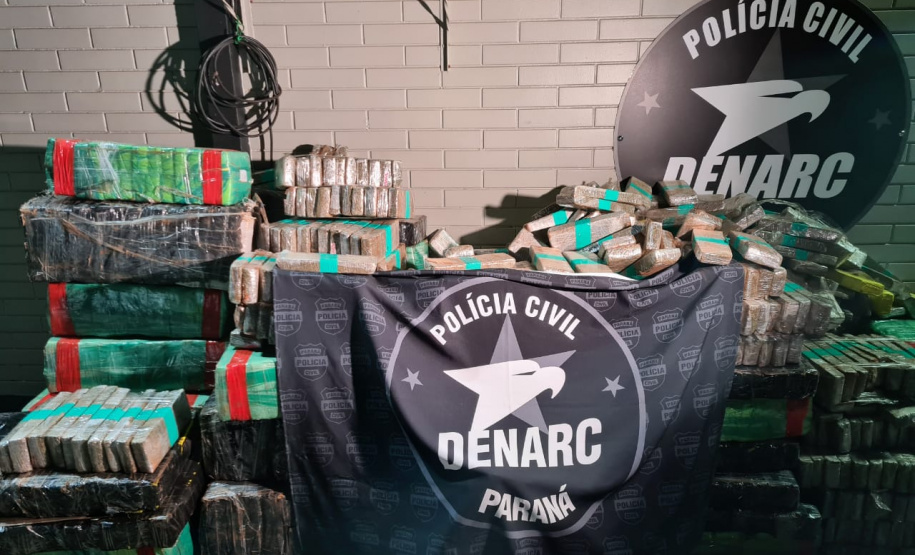 No Paraná, 219 toneladas de drogas foram apreendidas nos primeiros nove meses do ano
