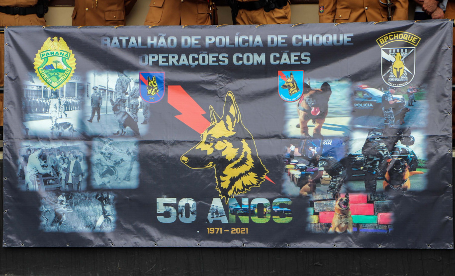 Canil do BPChoque comemora 50 anos de criação com entrega de medalhas em Curitiba