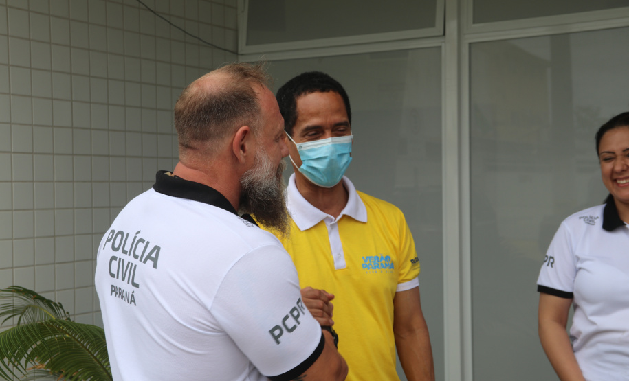 Secretário da Segurança Pública e Coordenador do Verão Paraná Viva a Vida 2021/2022 visita unidades policiais do Litoral