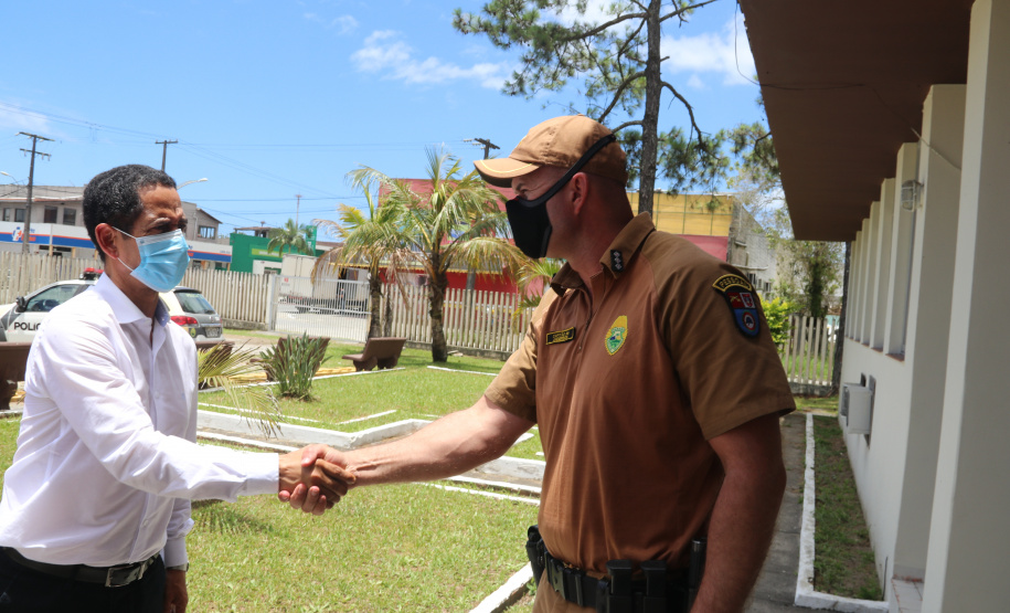 Polícia Militar recebe visita do Secretário da Segurança Pública no Litoral