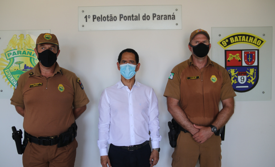 Polícia Militar recebe visita do Secretário da Segurança Pública no Litoral