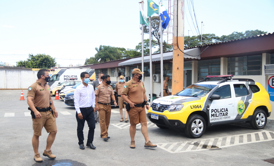 Polícia Militar recebe visita do Secretário da Segurança Pública no Litoral