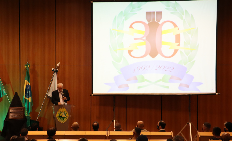 Esquadrão Antibombas da PMPR celebra trigésimo aniversário com presença do vice-governador
