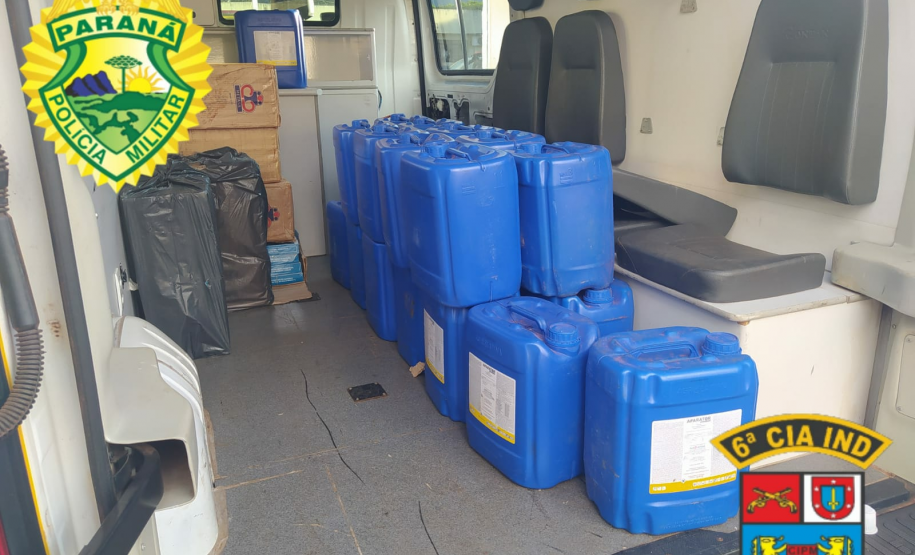 PM apreende 23 mil maços de cigarros contrabandeados em Jardim Alegre