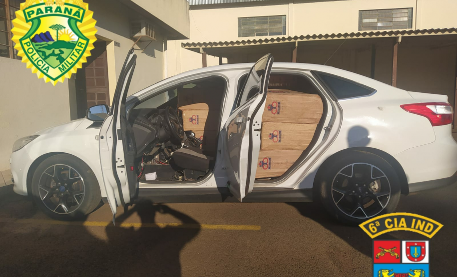 PM apreende 23 mil maços de cigarros contrabandeados em Jardim Alegre